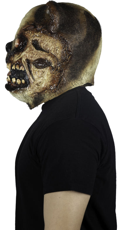 Máscara Zombi Pug Ghoulish - Disfraz de Látex, Kanekalon para Halloween y Día de Muertos