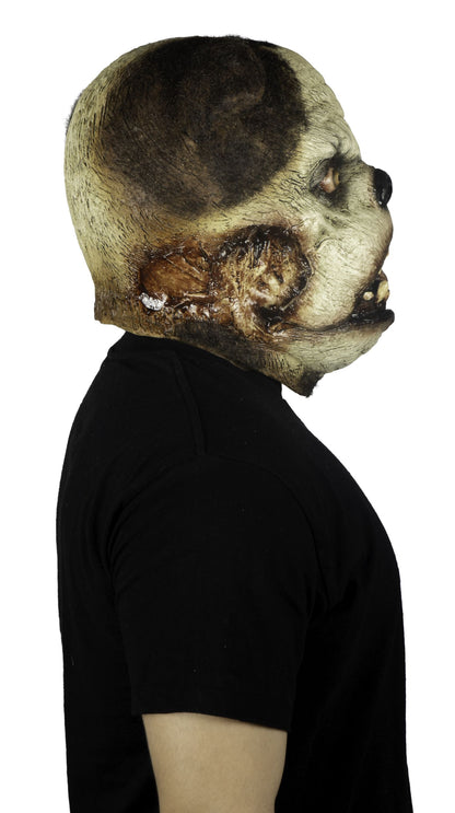 Máscara Zombi Pug Ghoulish - Disfraz de Látex, Kanekalon para Halloween y Día de Muertos