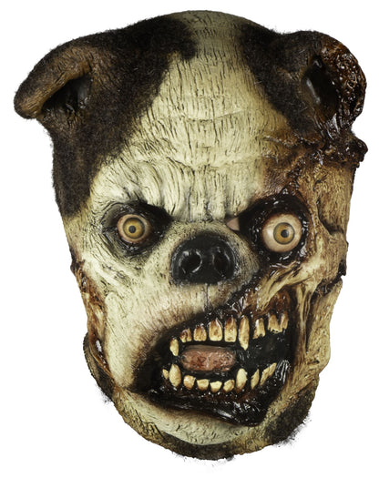 Máscara Zombi Pug Ghoulish - Disfraz de Látex, Kanekalon para Halloween y Día de Muertos
