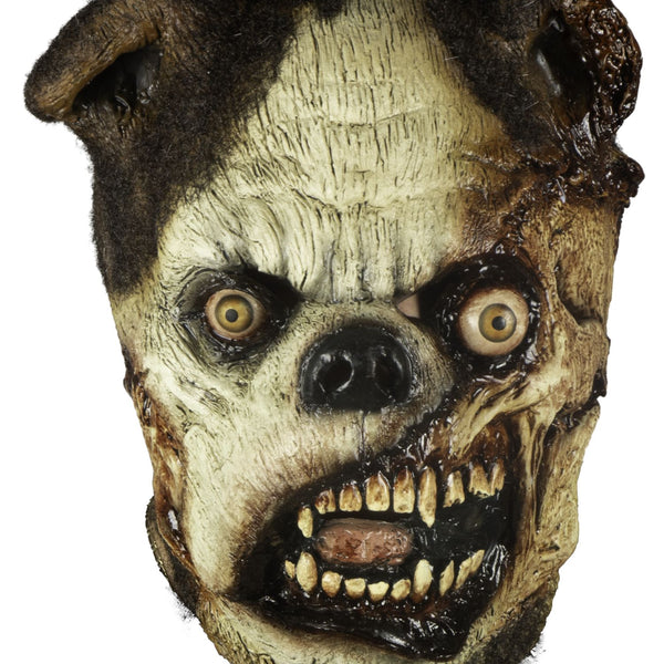 Máscara Zombi Pug Ghoulish - Disfraz de Látex, Kanekalon para Halloween y Día de Muertos